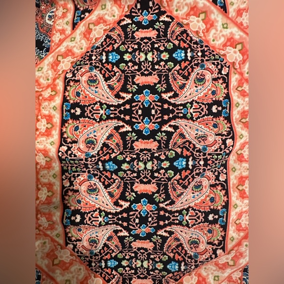 Liz Claiborne Career Print Shift Dress 3/4 Sleeve Sz 12 Modest Business Attire - Picture 5 of 7